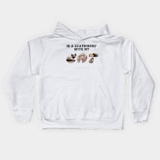 in a relationship with my cat Kids Hoodie